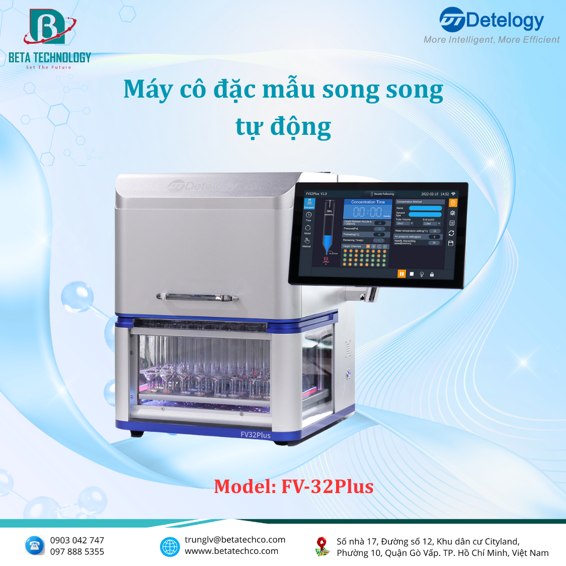 Máy cô đặc mẫu song song tự động