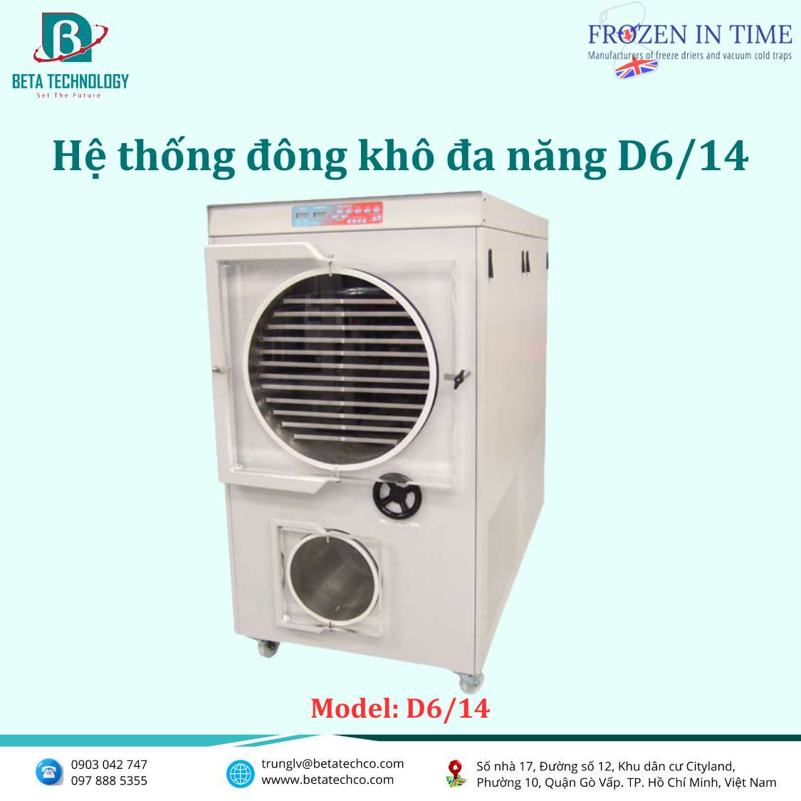 Hệ thống đông khô đa năng D6/14
