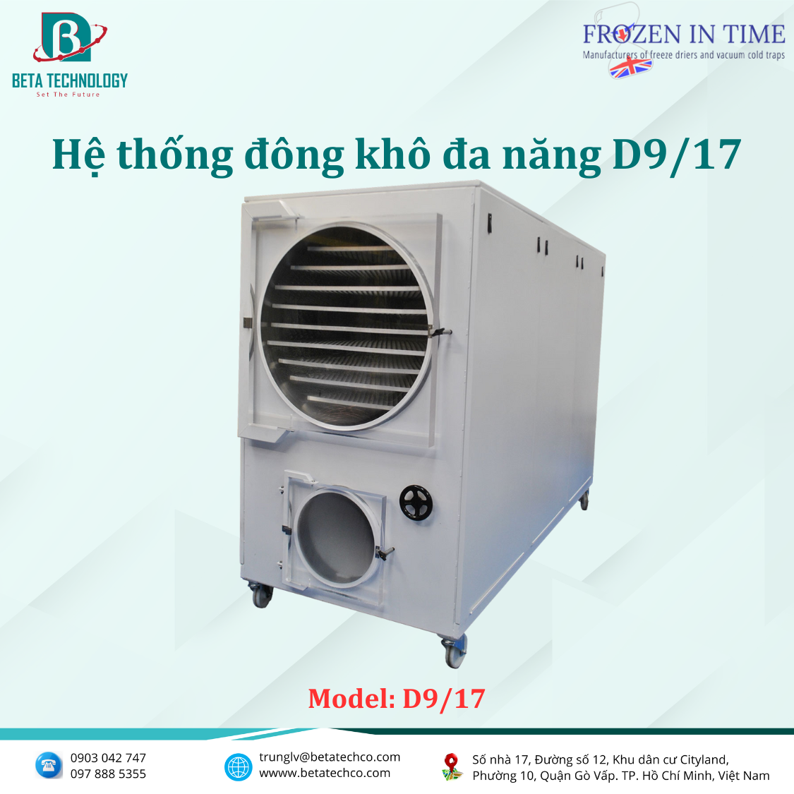 Hệ thống đông khô đa năng D9/17