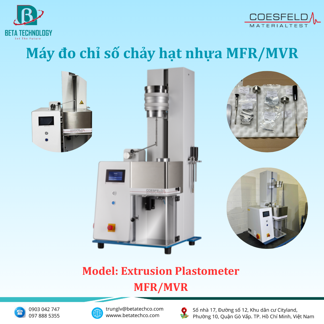 Máy đo chỉ số chảy nhựa MFR/MVR