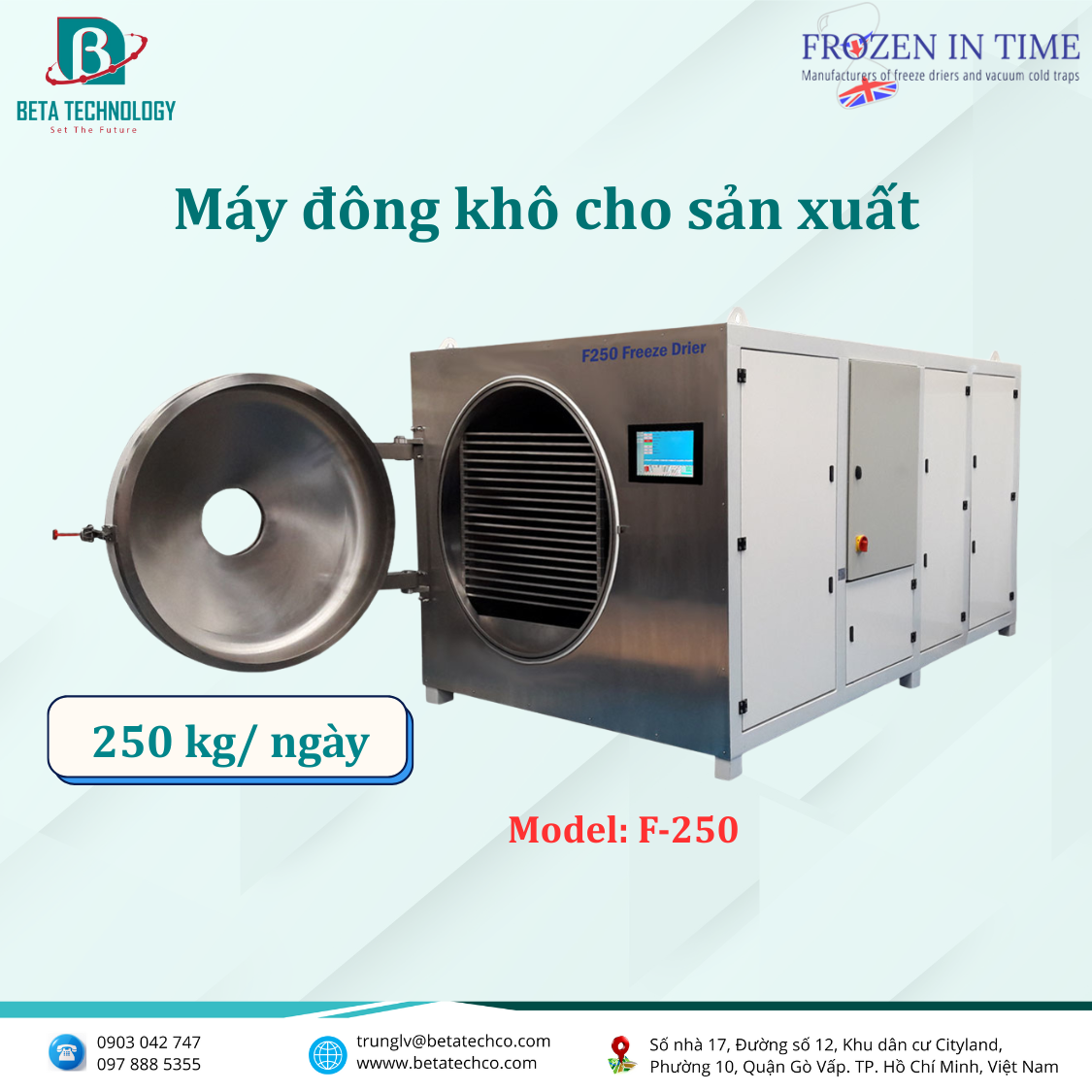Máy Đông Khô Sản Xuất Lớn