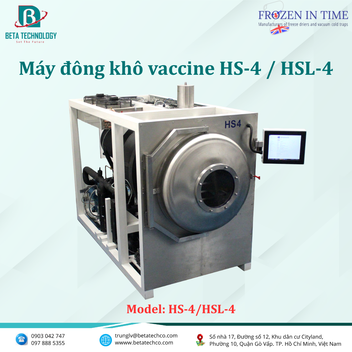 Máy sấy thăng hoa (máy đông khô) HS-4