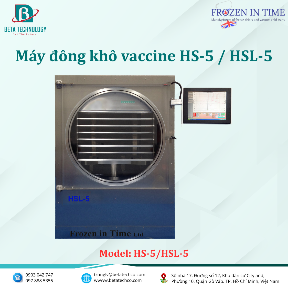 Máy sấy thăng hoa công suất lớn HS-5