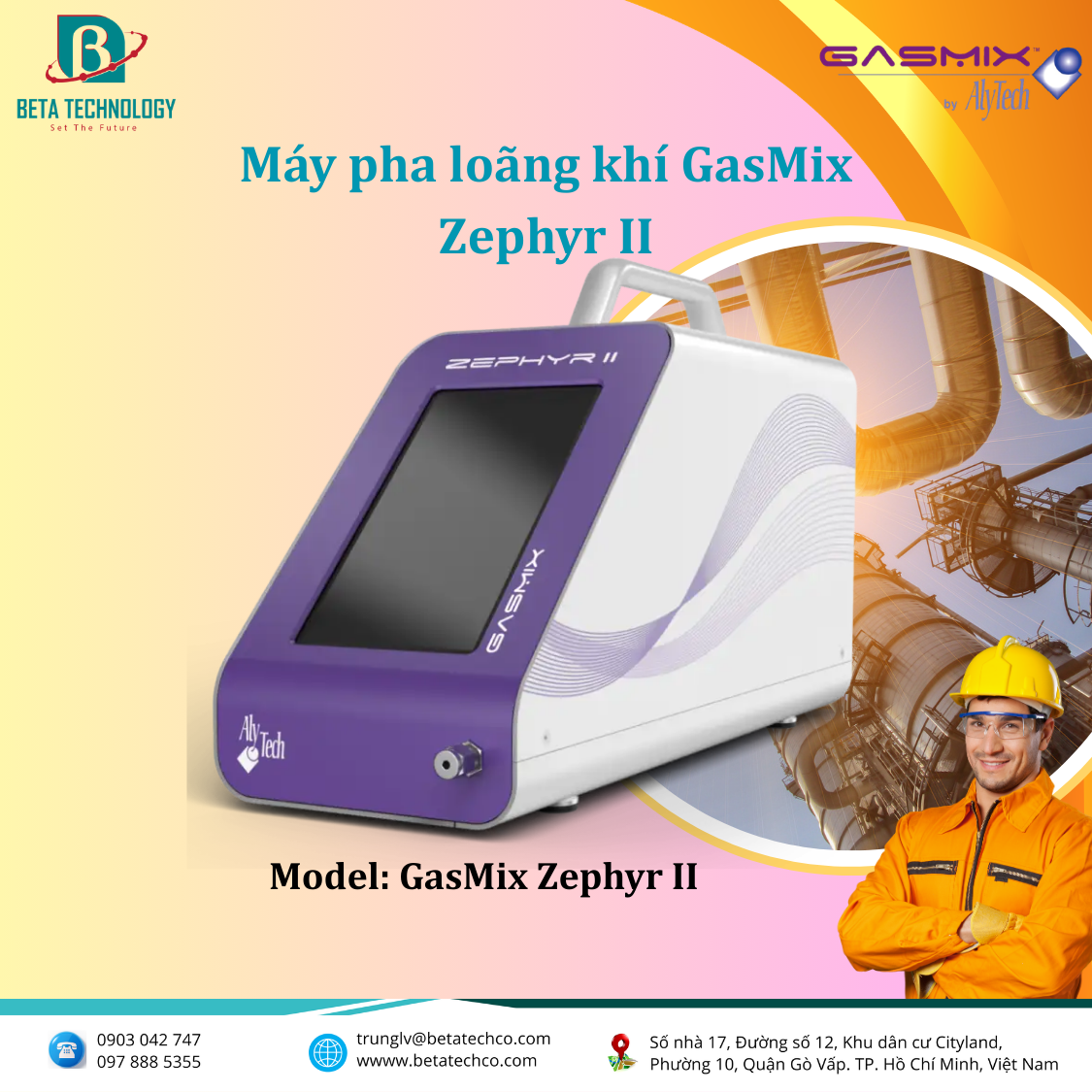 Máy pha loãng khí GasMix Zephyr II
