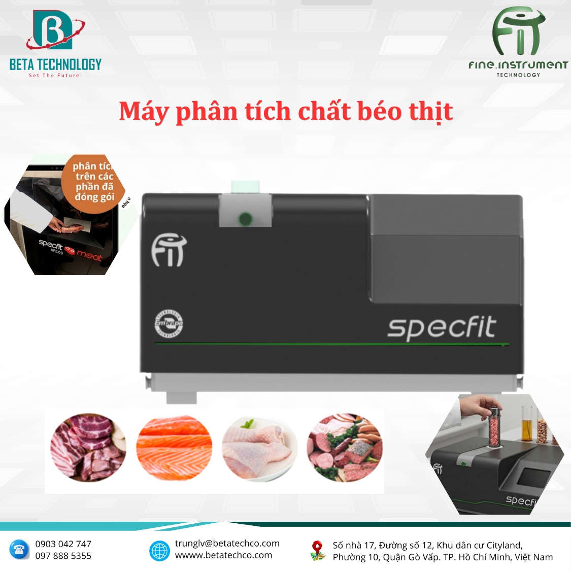 Máy phân tích chất béo thịt
