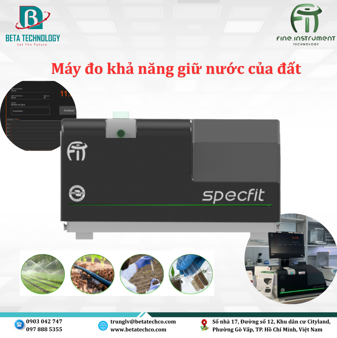 Máy đo khả năng giữ nước của đất