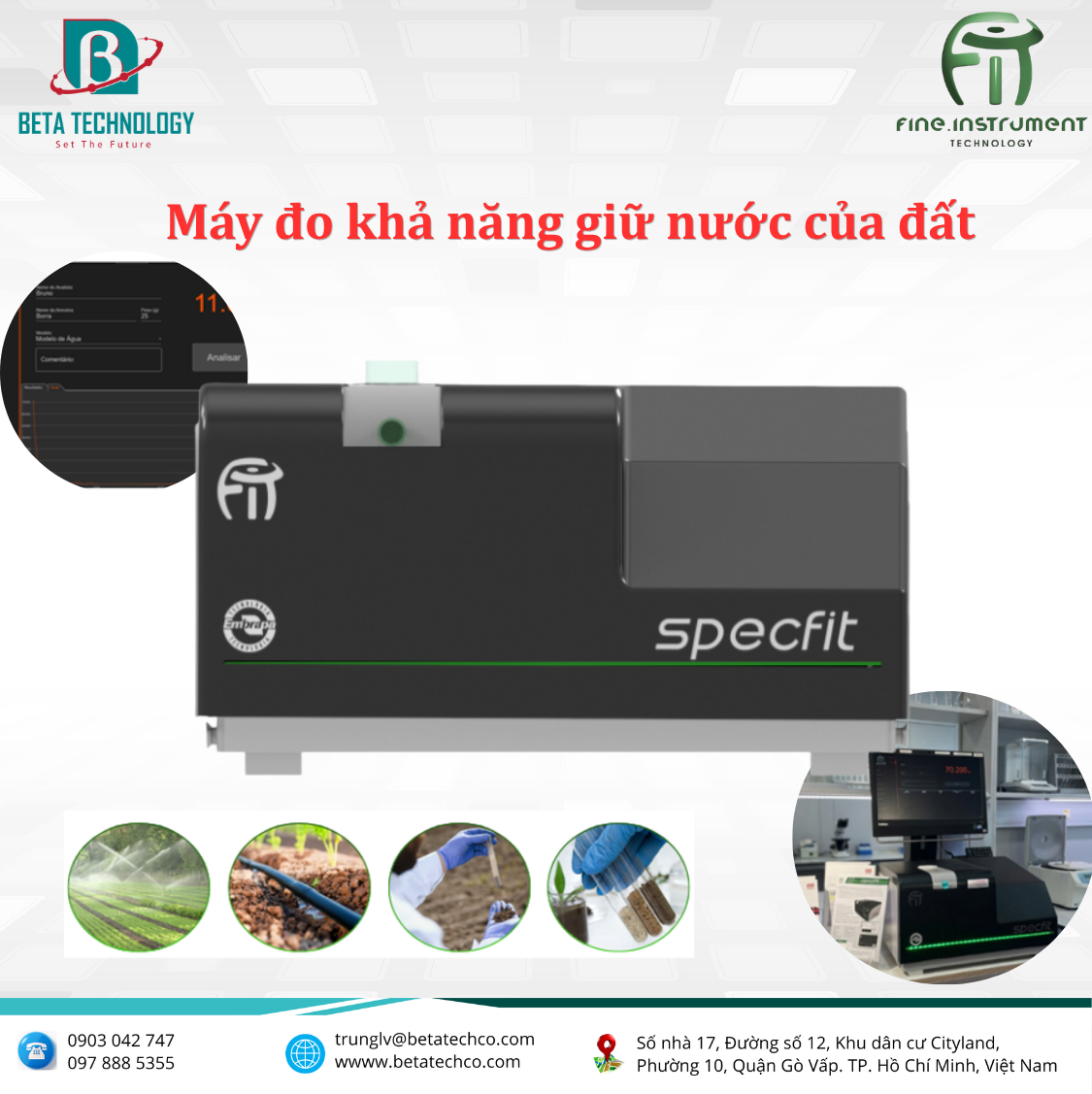 Máy đo khả năng giữ nước của đất