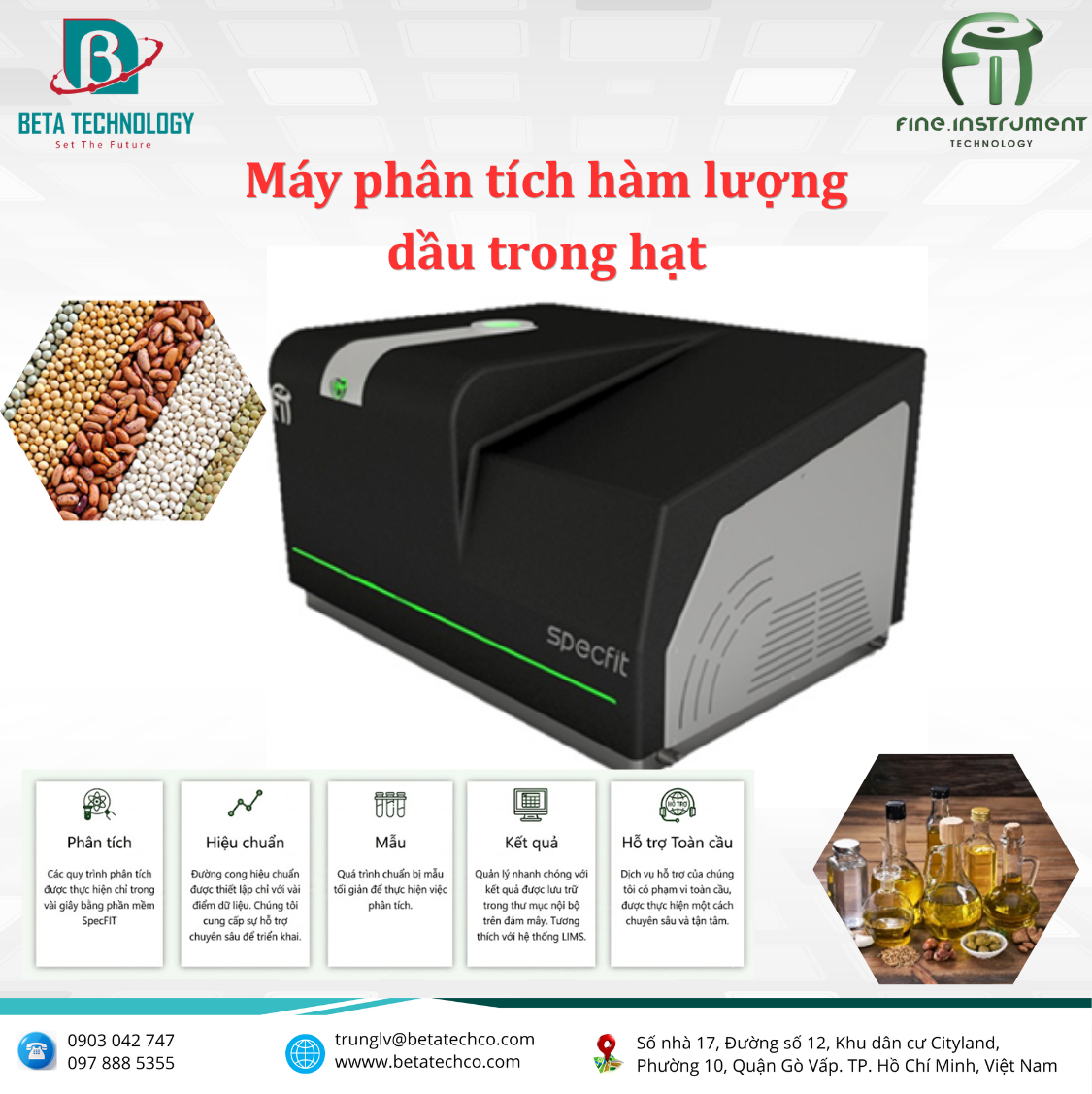 Máy phân tích hàm lượng dầu trong hạt