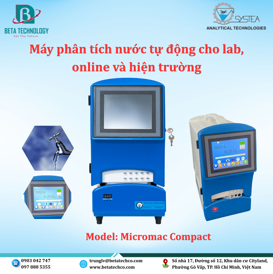 Máy phân tích nước tự động