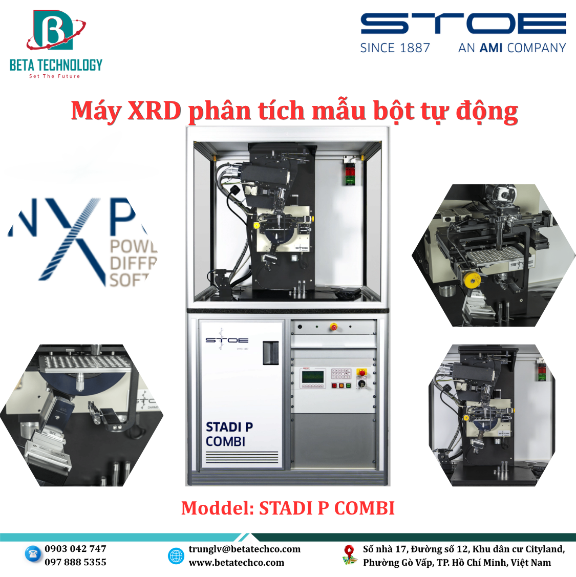 Máy XRD phân tích mẫu bột tự động