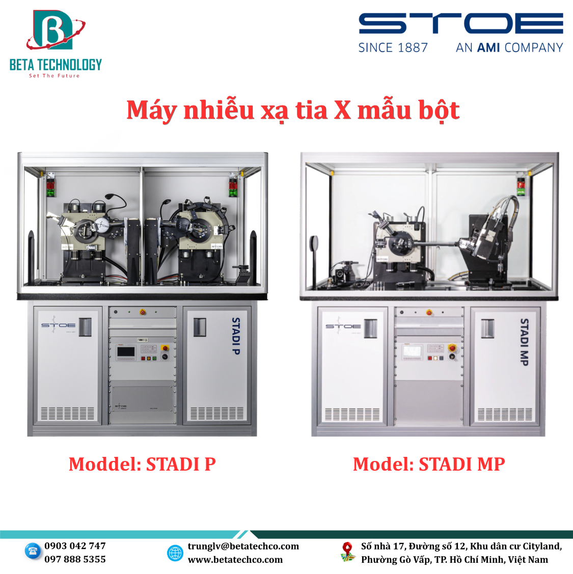 Máy nhiễu xạ tia X mẫu bột